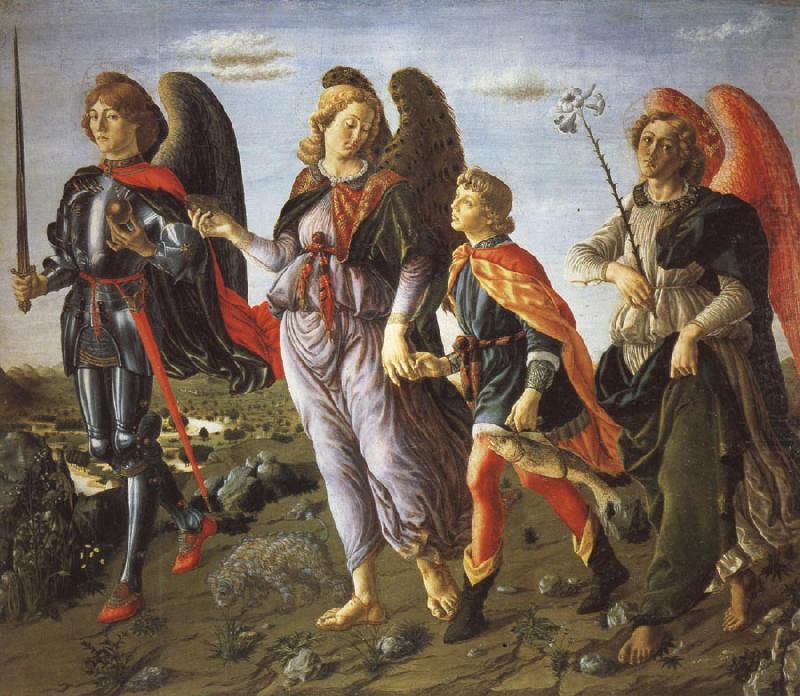 Francesco Botticini Tobias and the Tree Archangels china oil painting image
